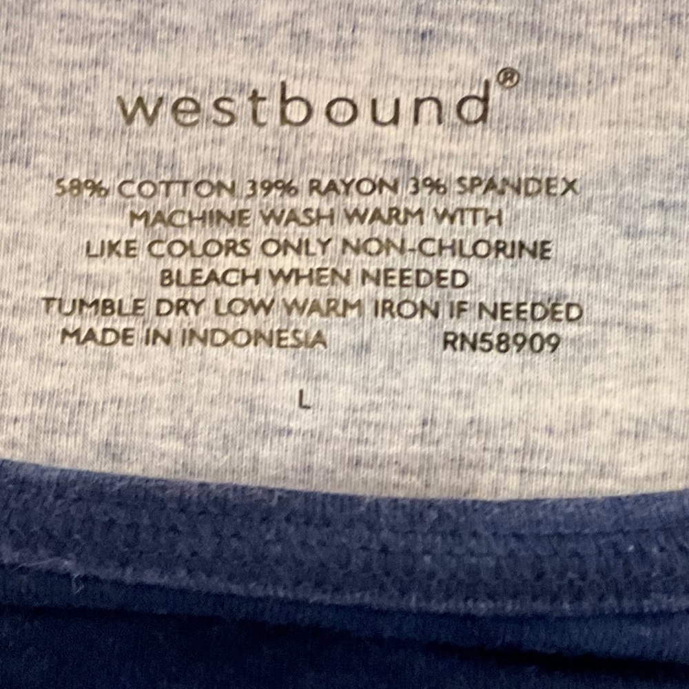 Westbound Long Sleeve Shirt size Large - Picture 2 of 7